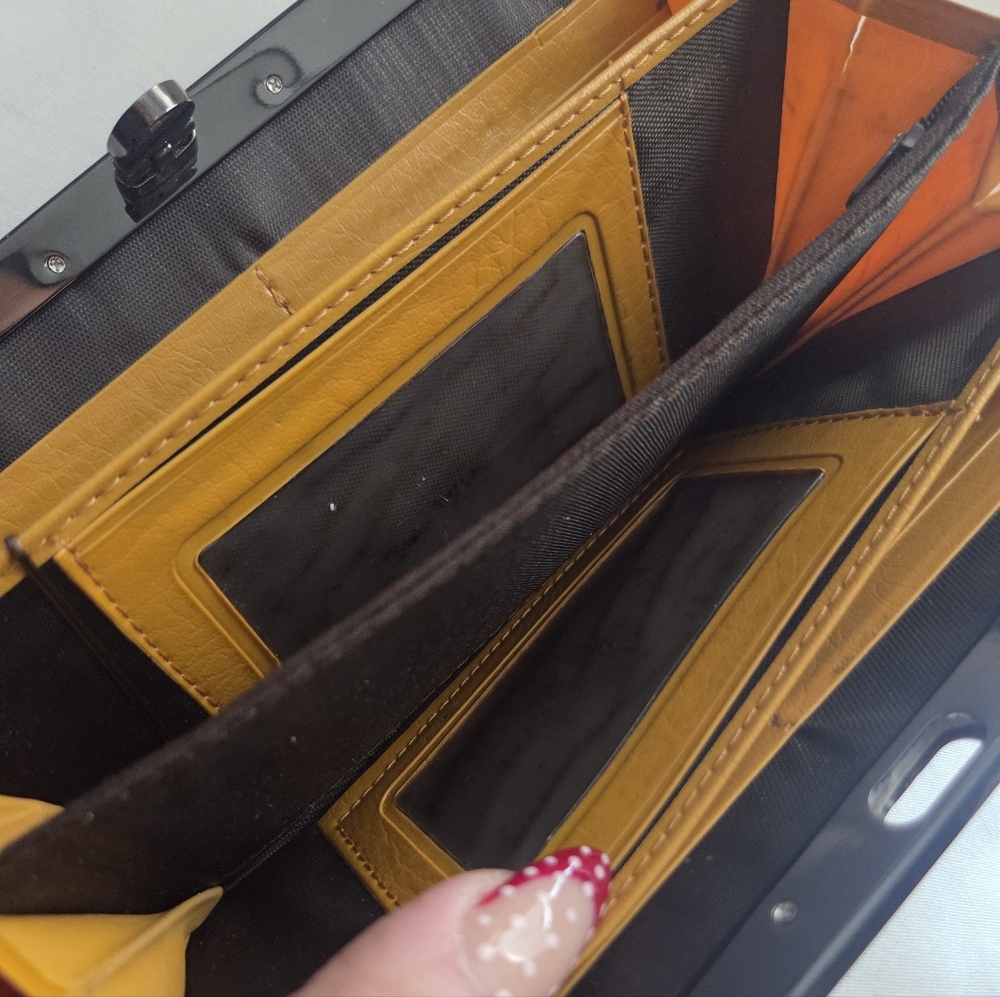 Source Unknown Multicolor Patchwork Clutch - image 4